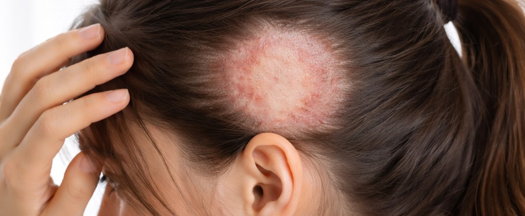 火傷の跡がある女性