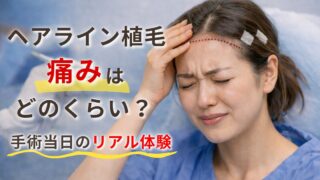ヘアライン植毛の痛みはどれくらい？手術当日のリアル体験