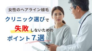 女性のヘアライン植毛｜クリニック選びで失敗しない7つのチェックポイント